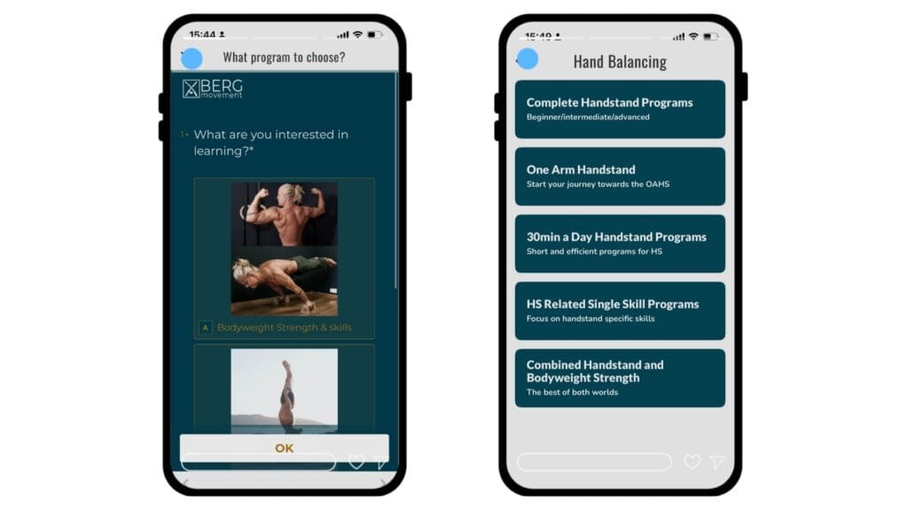 Beste calisthenics apps berg movement 2